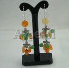 Wholesale Gemstone Earrings-aventurine agate earrings