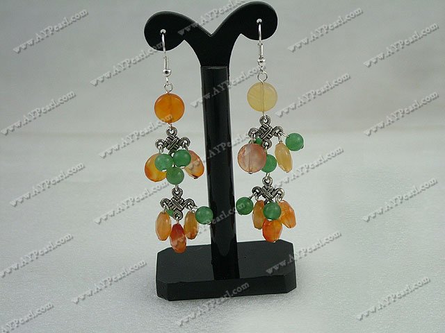 aventurine agate earrings