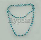 dyed pearl necklace