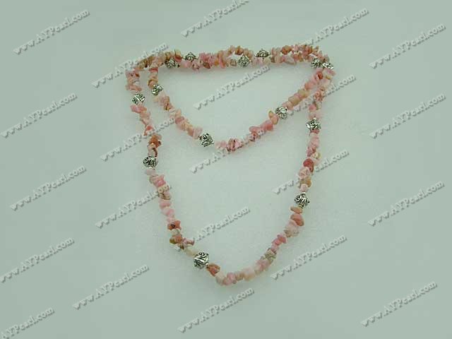 rosa pärla halsband