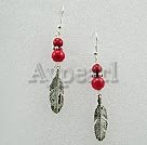 Wholesale Gemstone Earrings-blood stone earrings