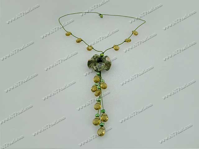 collier de perles de cristal agate