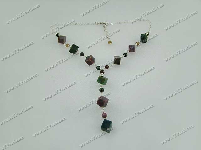 Indian agate halskjede
