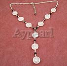 rose quartz garnet necklace