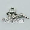 imitation silver metal beads, 14mm, animal pendant, sold by per pkg