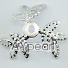 Iron beads caps,platina plated color, 4*15*16mm. Sold per pkg of 10000.