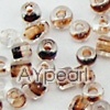 Glass seed beads,transparent inside brown , 2.5mm round. Sold per pkg of 450 grams.