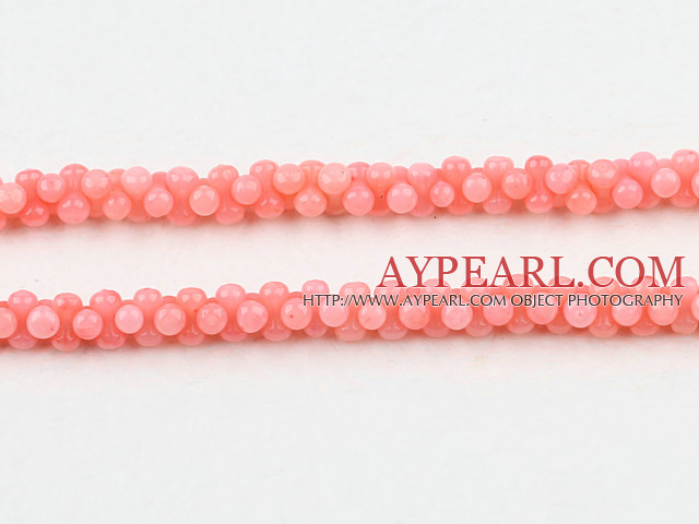 Coral Beads, Pink, 3*6mm faceted peanut shape, Sold per 15.7-inch strand