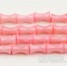 Coral Beads, Pink, 5*9mm bamboo shape, Sold per 15.7-inch strand