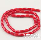 coral beads,5*8mm drum,red,sold per 15.75-inch strand