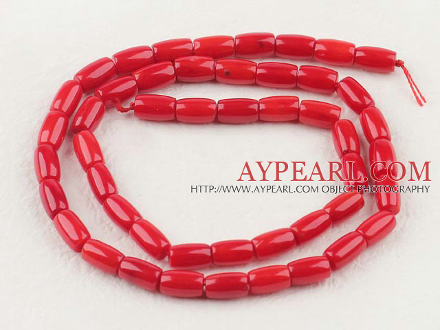 coral beads,5*8mm drum,red,sold per 15.75-inch strand