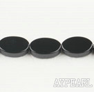 black agate beads,8*12mm egg,Grade A,sold per 15.75-inch strand