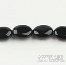 black agate beads,8*10mm egg,Grade A ,sold per 15.75-inch strand