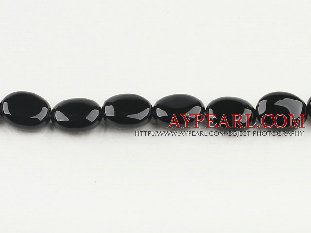 black agate beads,8*10mm egg,Grade A ,sold per 15.75-inch strand