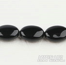 black agate beads,10*14mm egg,Grade A ,sold per 15.75-inch strand