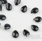 black agate beads,10*14mm tear drop,Grade A ,Sold per 15.75-inch strands