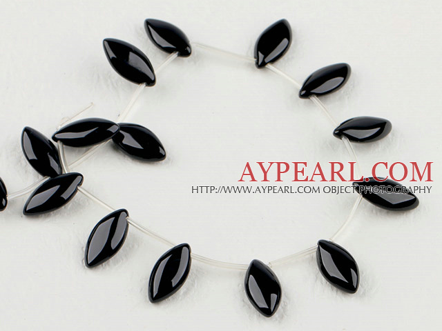 black agate beads,9*18mm horse eye,Grade A ,Sold per 15.75-inch strands
