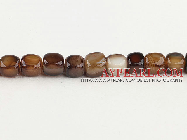 grey agate beads,10*12mm round cubic,Sold per 15.75-inch strands