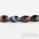 grey agate beads,10*20mm twisted ,Sold per 15.75-inch strands