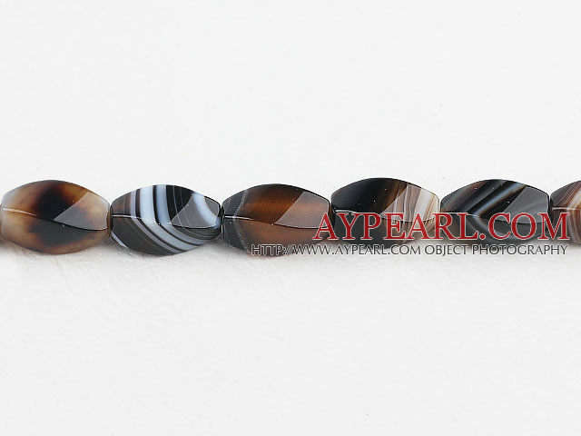grey agate beads,10*20mm twisted ,Sold per 15.75-inch strands