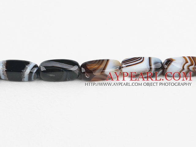 grey agate beads,10*25mm cuboid,smooth corner,Sold per 15.75-inch strands