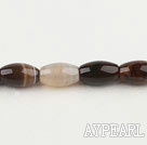 grey agate beads,10*25mm drum,Sold per 15.75-inch strands