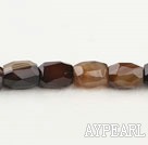 grey agate beads,13*18mm baroque,faceted,Sold per 15.75-inch strands