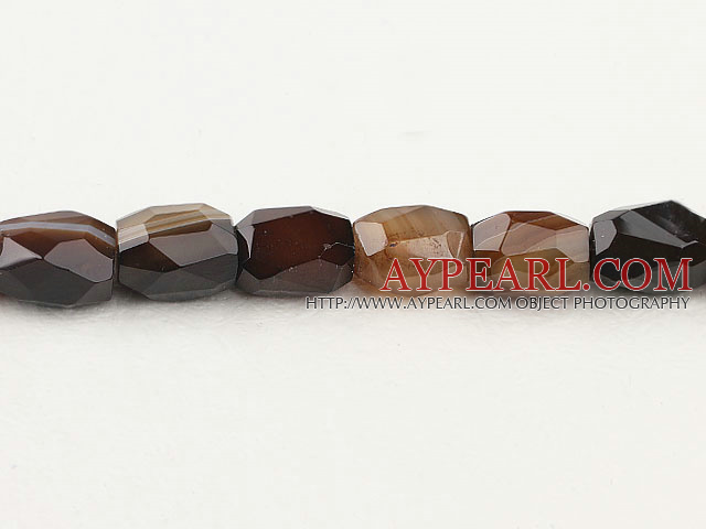 grey agate beads,13*18mm baroque,faceted,Sold per 15.75-inch strands