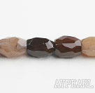 grey agate beads,18*25mm baroque,faceted,Sold per 15.75-inch strands