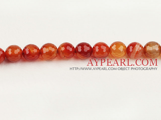 natural agate beads,10mm round ,faceted,sold per 15.75-inch strand