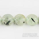 Prehnite beads,14mm flat oval,Sold per 15.75-inch strands