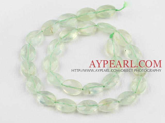 Prehnite beads,10*14mm egg,Sold per 15.75-inch strands