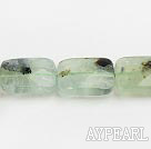 Prehnite beads,15*20mm rectangle,Sold per 15.75-inch strands