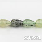 Prehnite beads,10*12mm teardrop,faceted,straight hole,Sold per 15.75-inch strands