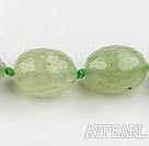 Prehnite beads,15*20mm drum,faceted,Sold per 15.75-inch strands
