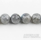 Flashing Stone beads,16mm round, faceted,Sold per 15.75-inch strands