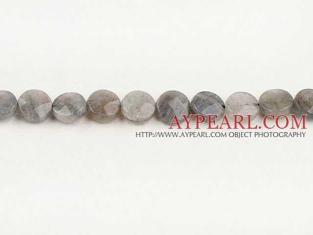 Flashing Stone beads,10mm flat oval, faceted,Sold per 15.75-inch strands