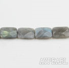 Flashing Gemstone Beads, 12*16mm faceted rectangle shape,Sold per 15.7-inch strands