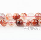 iron crystal beads,red,8mm round,sold per 15.75-inch strand