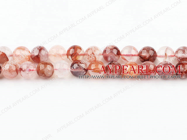 iron crystal beads,red,10mm round,Sold per 15.75-inch strands