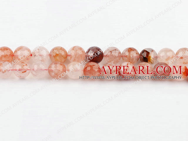 iron crystal beads,red,faceted,10mm round,Sold per 15.75-inch strands