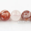 iron crystal beads,red,faceted,16mm round,Sold per 15.75-inch strands