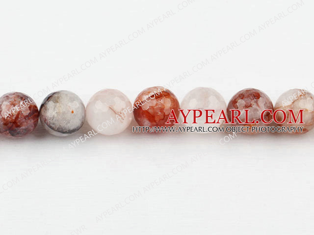 iron crystal beads,red,faceted,16mm round,Sold per 15.75-inch strands