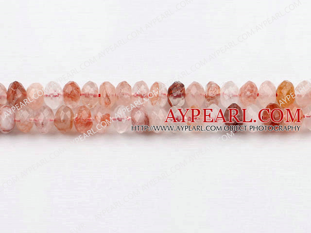 iron crystal beads,red,faceted,6*10mm abacus,Sold per 15.75-inch strands