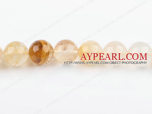 iron crystal beads,yellow,18mm round,Sold per 15.75-inch strands