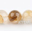citrine beads,yellow,20mm round,Sold per 15.75-inch strands