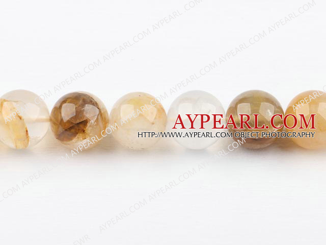 citrine beads,yellow,20mm round,Sold per 15.75-inch strands