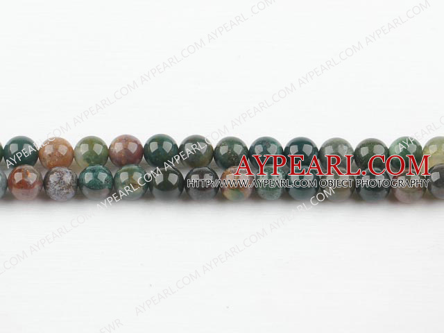 india agate beads,8mm round,sold per 15.75-inch strand