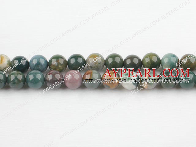 india agate beads,10mm round,sold per 15.75-inch strand