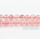 cherry quartz beads,6mm round, sold per 15.57-inch strand